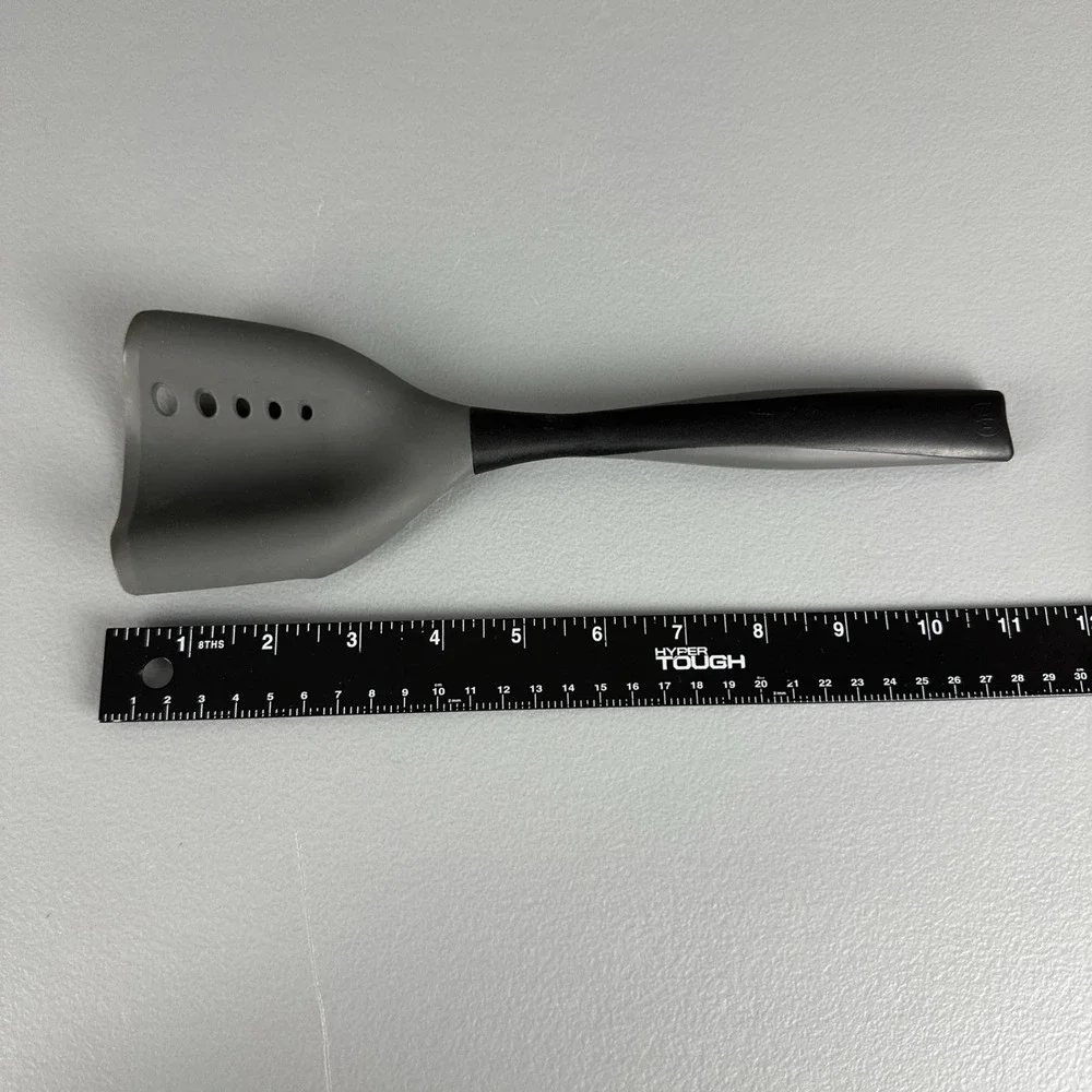 PAMPERED CHEF Mix N Chop Silicone Spatula Strainer Ground Beef Turkey Sausage